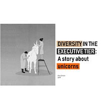 Infographics - A story about Unicorns: Diversity in the executive tier. Un projet de Infographie de Ana Şimon - 12.06.2019