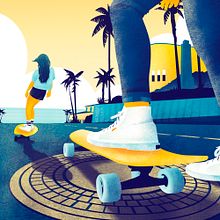 Skaters. Graphic Design, Traditional illustration, and Digital Illustration project by Alendro Estudio - 03.24.2021