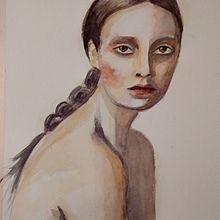 Mi Proyecto del curso: Retrato artístico en acuarela. Een project van  Beeldende kunst van Coda Kodama - 24.03.2021
