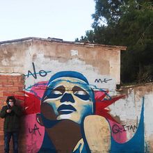 NO ME LA QUITAN - Mural de Roger Semat RIUDOMS. Traditional illustration project by Roger Semat - 03.24.2021