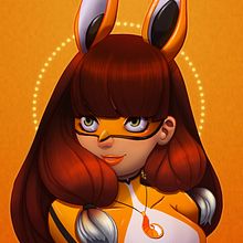 Lila/Volpina. Character Design, and Traditional illustration project by Maria E Arteaga Nieto - 03.25.2018
