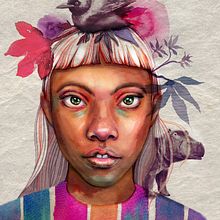 My project in Illustrated Portrait in Watercolor course. Un proyecto de Ilustración digital, Ilustración tradicional y Pintura a la acuarela de Elena Smilemaker - 25.03.2021