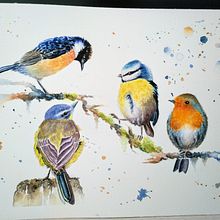 Mi Proyecto del curso: Acuarela artística para ilustración de aves. Un projet de Illustration naturaliste de Ainho @sonambulainho - 25.03.2021
