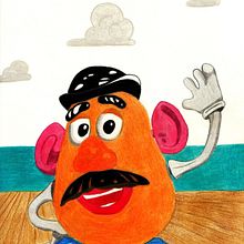 mr potato. Un proyecto de Ilustración tradicional de Mireia Muñoz - 25.03.2021
