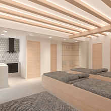 Un Pis Per A Tots. Design de interiores, Design, 3D, Design de acessórios, Arquitetura, Design e fabricação de móveis, Design industrial, Arquitetura de interiores, Design de iluminação, Design de produtos, Criatividade, Modelagem 3D, Interiores, 3D Design e Ilustração arquitetônica projeto de Alice Albieri - 25.03.2021
