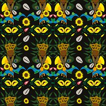 My project in Illustration for Patterns with Soul course. Digital Illustration, and Traditional illustration project by Angela - 03.26.2021
