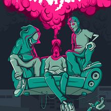 Parchados Hip Hop on the Street  Ein Projekt aus dem Bereich Grafikdesign und Vektorillustration von Josue Orozco Asipuela - 25.03.2021