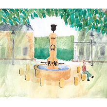 Mon projet du cours : Illustration à l’aquarelle dans le style japonais. Traditional illustration project by Laura Pourtier - 03.26.2021