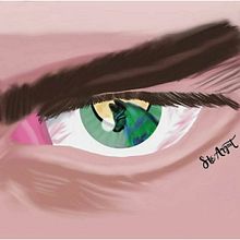 Una mirada feroz. . Un proyecto de Ilustración tradicional e Ilustración digital de Stephanie Argáez Urrego - 17.08.2020