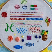 Mi Proyecto del curso: Técnicas básicas de bordado: puntadas, composiciones y gamas cromáticas. Embroider project by Miriam S - 06.22.2019