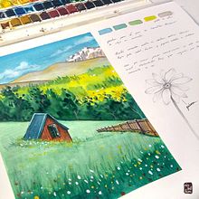 Mi Proyecto del curso: Cuaderno de viaje en acuarela. Traditional illustration, and Watercolor Painting project by Niabellum - 03.26.2021