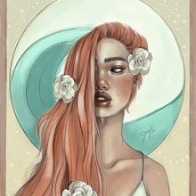 3 Flowers. Un proyecto de Dibujo digital, Ilustración digital e Ilustración tradicional de Guaji - 26.03.2021