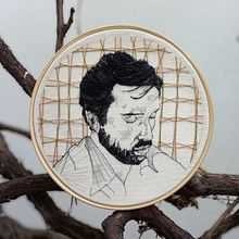 Meu projeto do curso: Criação de retratos bordados . Bordir, Menggambar, Seni, Kerajinan, Dan Seni Rupa proyek oleh Raissa Russo - 04.04.2021