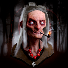 Blind Witch - Mi Proyecto del curso: Creación de pelo 3D con XGen de Maya . 3D, 3D Modeling, 3D Character Design, and 3D Design project by Juan Carlos Muñoz Cabornero - 03.27.2021
