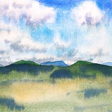 Watercolour landscapes. Watercolor Painting project by Nadine Buntenbeck - 03.27.2021