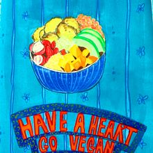 Have a Heart, go vegan . Traditional illustration project by Claire de R - 03.27.2021