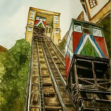 Valparaíso . Watercolor Painting project by tpazlla - 03.27.2021
