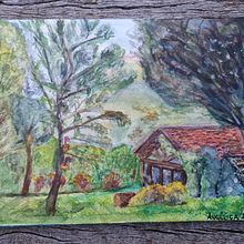 Meu projeto do curso: Caderno de viagem em aquarela- Landscape in Brazil/ Atibaia- São Paulo. Projekt z dziedziny  Malarstwo użytkownika Angélica Kolody Mammana - 27.03.2021