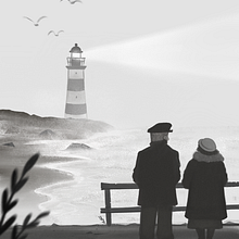 Ilustración El Faro. Projekt z dziedziny Ilustracja c i frowa użytkownika Batirtze Abuin - 28.03.2021