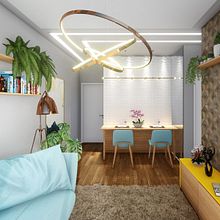 Sala de estar. 3D, Architecture, Interior Architecture, Interior Design, Interior Decoration, 3D Modeling, and ArchVIZ project by Lucas Trindade - 03.27.2021