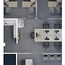 INTERIOR DE OFICINAS. 3D, Architecture, Interior Design, Furniture Design, and Making project by Elisa Rivera - 03.28.2021