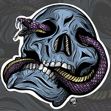Snake. Een project van  Beeldende kunst, Digitale tekening, Traditionele illustratie y Digitale illustratie van Angela Langlais Gómez - 28.03.2021
