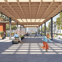 Architectural competition- Main square in Podgorica. 3D, Architectural Illustration, Architecture, ArchVIZ, L, and scape Architecture project by Nina Ćulafić - 03.28.2020