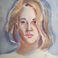Proyecto: Retrato artístico en acuarela. Portrait Drawing, and Watercolor Painting project by Cecilia Matus - 04.02.2021