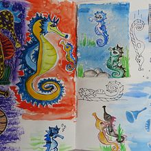 Mein Kursprojekt: Illustrationstechniken, um die Kreativität zu deblockieren. Creativit project by Vanessa - 03.28.2021