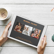 Landing page design for bakery shop. Br, ing, Identit, Food Photograph, UX / UI, Web Design, and Web Development project by Jaklina Levi - 03.28.2021