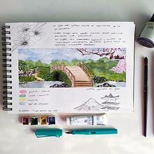 Mi Proyecto del curso: Cuaderno de viaje en acuarela. Watercolor Painting project by geijonoelia - 03.28.2021