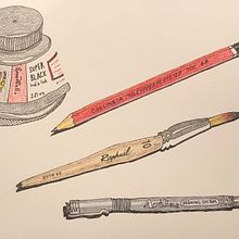 My favourite materials ❤️. Traditional illustration project by Drew Clarke - 03.29.2021