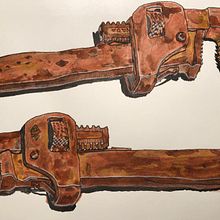 A study in rust. Traditional illustration, and Watercolor Painting project by Drew Clarke - 03.01.2021