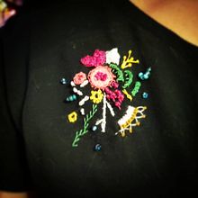 My project in Advanced Embroidery Techniques: Stitches and Compositions with Volume course. Projekt z dziedziny  Haft użytkownika Demmi Dupri - 29.03.2021