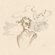 Ink thoughts . % Alessandra Canu tarafından hazırlanan Dijital İllüstras, on, Portre Çizimi, Sulubo, Ve a Resim projesi - 03.29.2021