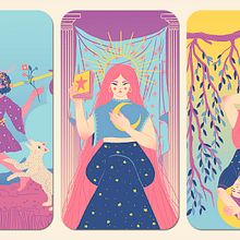 TAROT - Arcanos Mayores. Un progetto di Illustrazione tradizionale e Illustrazione digitale di Valeria Araya - 29.03.2021