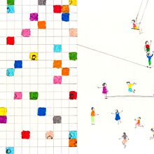 La cuerda. Traditional illustration, and Children's Illustration project by Fátima Ordinola - 03.29.2021