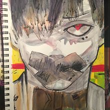 Tokyo Ghoul Manga Cover. Ilustração tradicional, e Mangá projeto de Vanessa - 29.03.2021