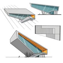 Pavilion Concept . Un progetto di Illustrazione architettonica, Architettura e Bozzetti di Ehab Alhariri - 29.03.2021