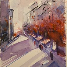Meu projeto Aquarela urbana. Un progetto di Pittura ad acquerello, Belle arti e Illustrazione architettonica di maria izabel venzon - 29.03.2021