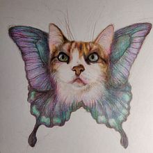 🦋New project "Dreams", paper and colour pencils,A4🦋. Artistic Drawing project by Juli Tokarenko - 03.29.2021