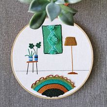 Tapices con textura - Plants&Tapestry - Raised embroidery. Arts, Crafts, and Embroider project by Yahir Burgos-Solís (Antronauta) - 02.10.2021