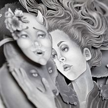Ritual. Artistic Drawing, Collage, Drawing, Fine Arts, Traditional illustration, Ink Illustration, Painting, Paper Craft, and Sculpture project by Daria Aksenova - 09.30.2021