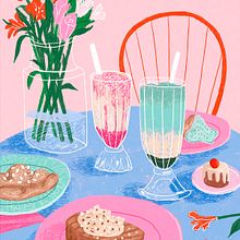 Festín de colores. Traditional illustration project by Gisele Murias - 03.30.2021