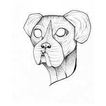Perro Boxer en Puntillismo (Taz). Un progetto di Disegno, Disegno a matita, Disegno artistico, Design di tatuaggi, Illustrazione tradizionale, Instagram e Sketchbook di Alba Martí Serra - 30.03.2021