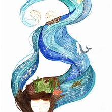 My project in Watercolor Techniques for Dreamlike Illustrations course. Watercolor Painting project by monicabalin - 03.30.2021