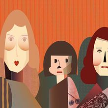 My project in Minimalist Geometric Portrait course. Traditional illustration project by Veronica Lam - 03.30.2021