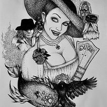 Final Project, Resident Evil in Blackwork.. Un progetto di Illustrazione tradizionale, Illustrazione digitale e Design di tatuaggi di Gabriela Arouca - 11.05.2021
