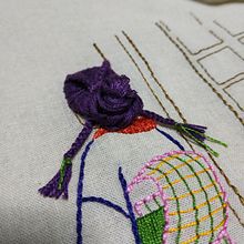 Peinando a una geisha. Un progetto di Artigianato, Ricamo, Cucito, Design, Design di accessori, Fashion design, DIY e Fiber Art di Rebeca Rodríguez González - 30.03.2021