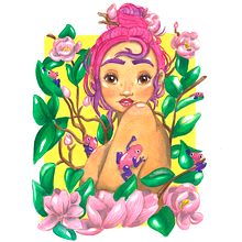 Mi Proyecto del curso: Ilustración en acuarela: naturaleza y vida- magnolias de sangre fría. Traditional illustration project by Belén López-Lavalle Ríos - 03.30.2021